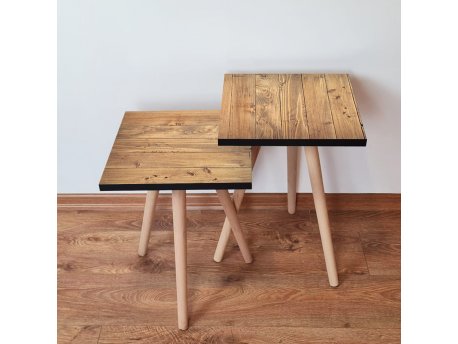 HANAH HOME Set 2 stočića 2Shp353 Camel