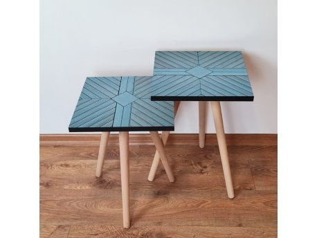 HANAH HOME Set 2 stočića 2Shp362 Blue