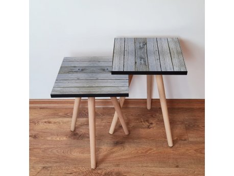 HANAH HOME Set 2 stočića 2Shp363 Grey