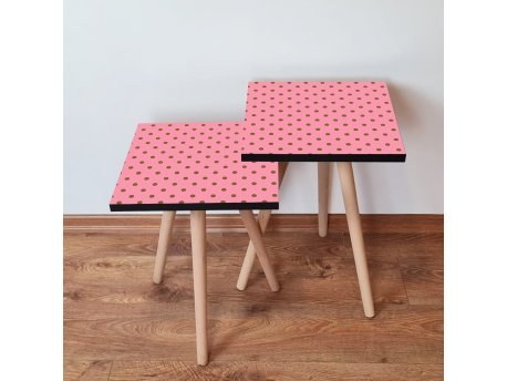 HANAH HOME Set 2 stočića 2Shp369 Pink