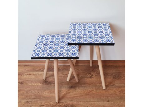 HANAH HOME Set 2 stočića 2Shp37 Navy Blue