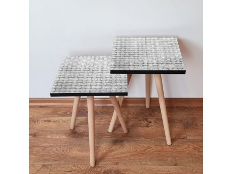 HANAH HOME Set 2 stočića 2Shp373 Grey