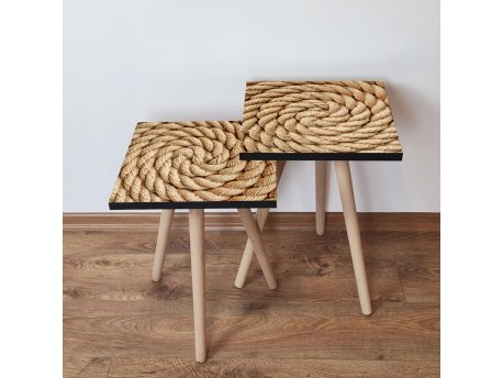 HANAH HOME Set 2 stočića 2Shp374 Beige