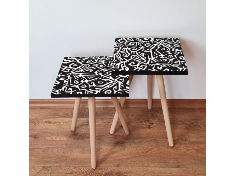 HANAH HOME Set 2 stočića 2Shp377 White