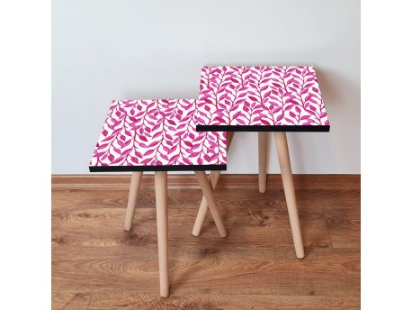 HANAH HOME Set 2 stočića 2Shp378 Fuchsia