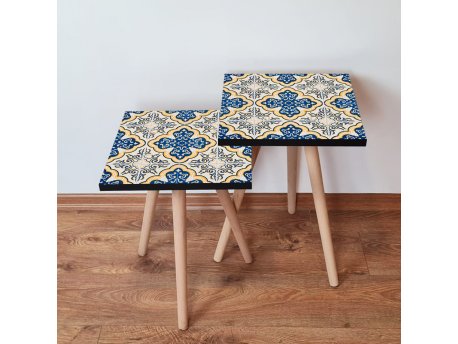 HANAH HOME Set 2 stočića 2Shp38 Navy Blue