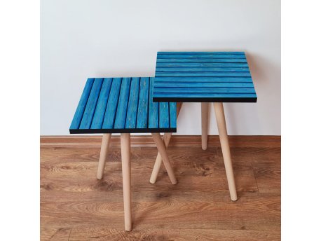 HANAH HOME Set 2 stočića 2Shp386 Blue