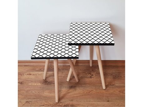 HANAH HOME Set 2 stočića 2Shp393 White