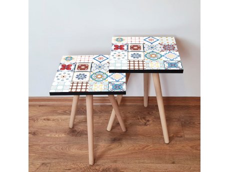 HANAH HOME Set 2 stočića 2Shp398 Multicolor