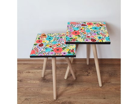 HANAH HOME Set 2 stočića 2Shp4 Multicolor