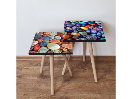 HANAH HOME Set 2 stočića 2Shp401 Multicolor