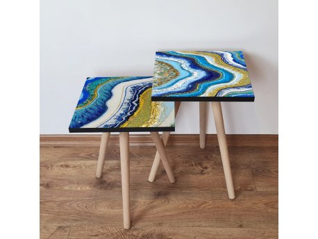 HANAH HOME Set 2 stočića 2Shp414 Multicolor