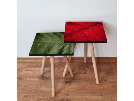 HANAH HOME Set 2 stočića 2Shp420 Green