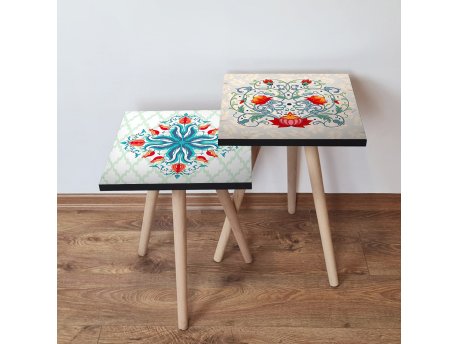 HANAH HOME Set 2 stočića 2Shp432 Multicolor