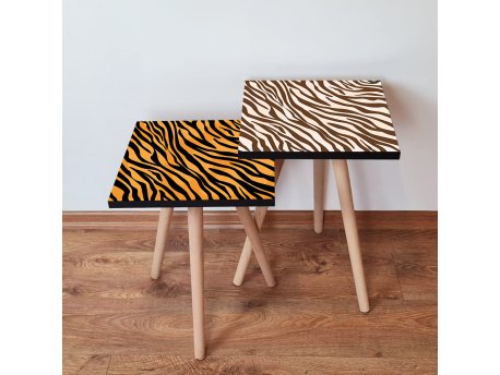 HANAH HOME Set 2 stočića 2Shp434 Orange