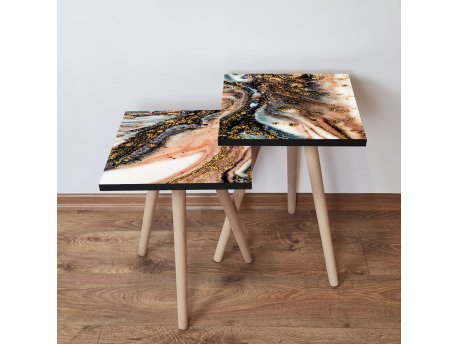 HANAH HOME Set 2 stočića 2Shp438 Multicolor