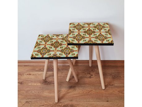 HANAH HOME Set 2 stočića 2Shp44 Brown