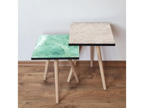 HANAH HOME Set 2 stočića 2Shp443 Green