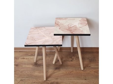 HANAH HOME Set 2 stočića 2Shp445 Beige