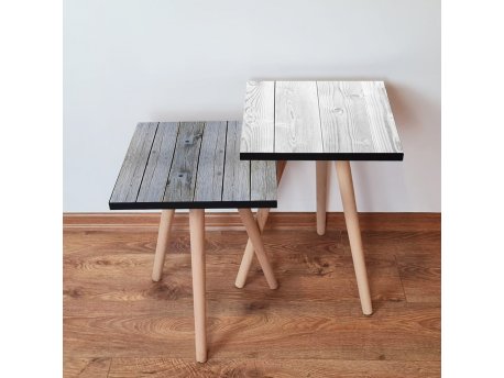 HANAH HOME Set 2 stočića 2Shp449 Grey