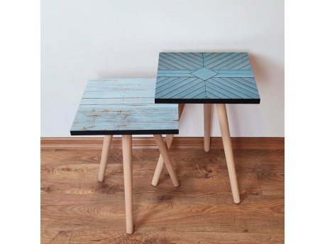 HANAH HOME Set 2 stočića 2Shp450 Blue