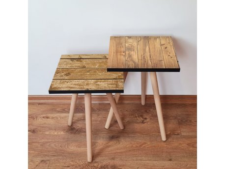 HANAH HOME Set 2 stočića 2Shp451 Camel
