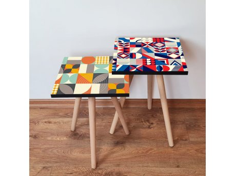 HANAH HOME Set 2 stočića 2Shp452 Multicolor