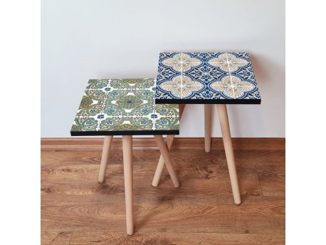 HANAH HOME Set 2 stočića 2Shp465 Green