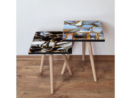 HANAH HOME Set 2 stočića 2Shp468 Multicolor