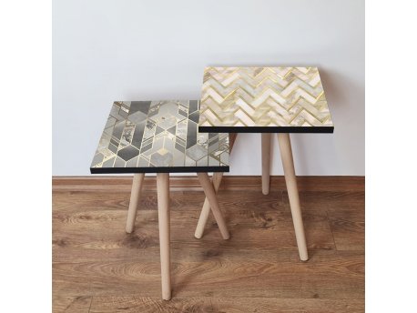 HANAH HOME Set 2 stočića 2Shp469 Grey