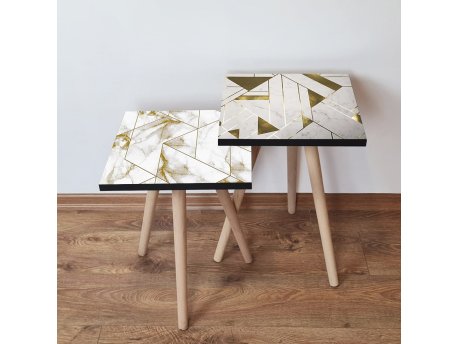 HANAH HOME Set 2 stočića 2Shp474 White