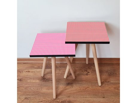 HANAH HOME Set 2 stočića 2Shp476 Pink
