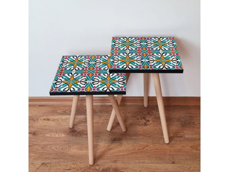 HANAH HOME Set 2 stočića 2Shp48 Multicolor