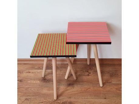HANAH HOME Set 2 stočića 2Shp481 Green