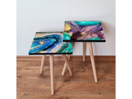 HANAH HOME Set 2 stočića 2Shp486 Multicolor