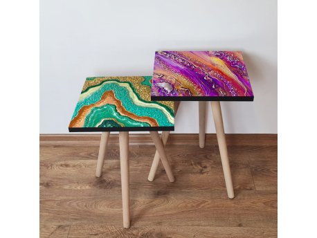 HANAH HOME Set 2 stočića 2Shp487 Multicolor