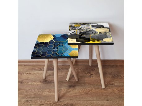 HANAH HOME Set 2 stočića 2Shp495 Multicolor
