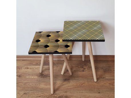 HANAH HOME Set 2 stočića 2Shp496 Gold