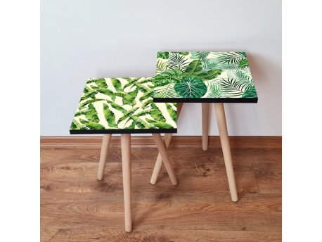 HANAH HOME Set 2 stočića 2Shp498 Green