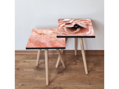 HANAH HOME Set 2 stočića 2Shp502 Salmon