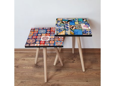 HANAH HOME Set 2 stočića 2Shp510 Multicolor