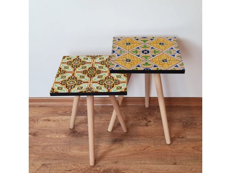 HANAH HOME Set 2 stočića 2Shp513 Multicolor