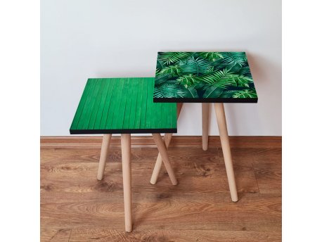 HANAH HOME Set 2 stočića 2Shp517 Green