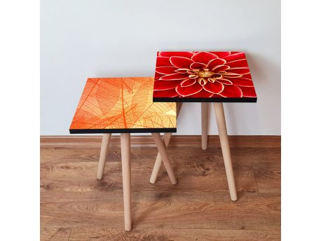 HANAH HOME Set 2 stočića 2Shp526 Orange
