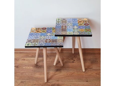 HANAH HOME Set 2 stočića 2Shp59 Multicolor
