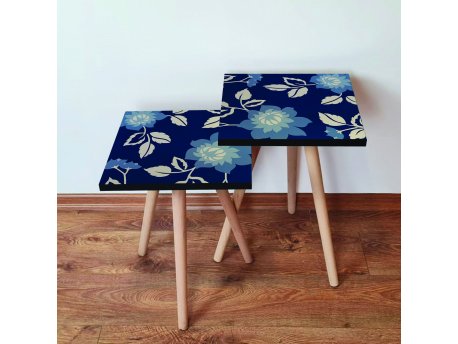 HANAH HOME Set 2 stočića 2Shp60 Navy Blue