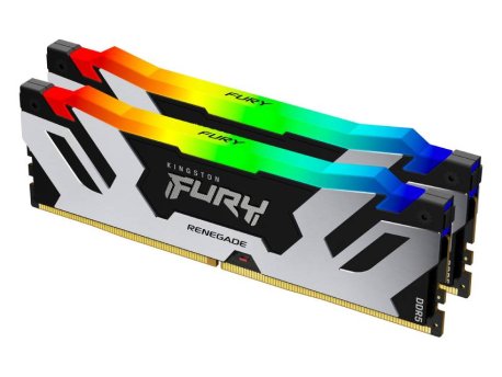 KINGSTON DIMM DDR5 48GB 2x24GB kit 8000MT/s KF580C38RSAK2-48 FURY Renegade Silver RGB XMP