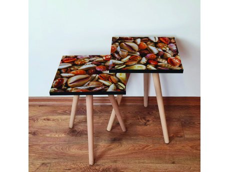 HANAH HOME Set 2 stočića 2Shp63 Orange