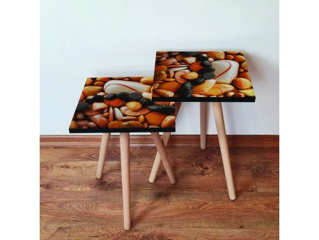 HANAH HOME Set 2 stočića 2Shp64 Orange