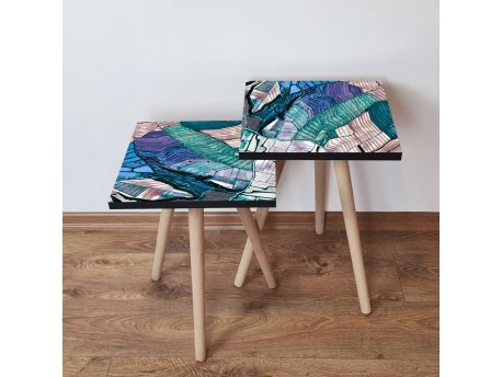 HANAH HOME Set 2 stočića 2Shp80 Multicolor